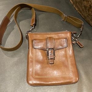 Coach Brown Leather Crossbody Bag